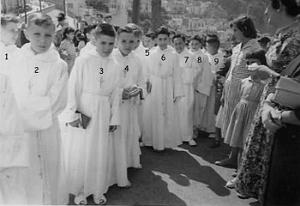 COMMUNIONS ORAN DU PATRONAGE ORAN DE LA JUS SAINT LOUIS  1957